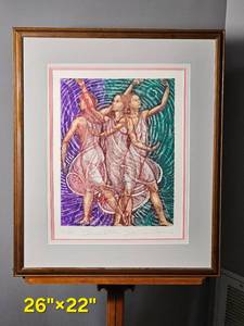 lot 18 image: David Warren Signed Serigraph Dancers X Three Two Hundred Twenty Five of Three Hundred Fifty
