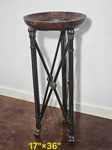 lot 83 image: Maitland Smith Neoclassical Nail Trim Plant Stand