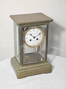 lot 118 image: Black Forest French Crystal Regulator Clock