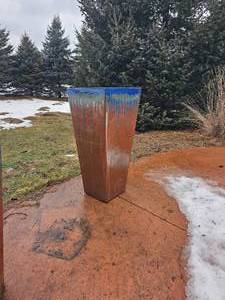 lot 101 image: Modern Tapered Glazed Planter