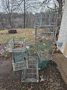 lot 210 image: Industrial Metal Storage Crate Group