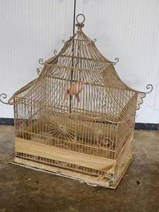lot 280 image: Mid Century Modern Decorative Birdcage