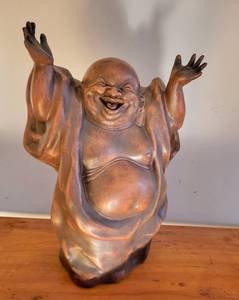 lot 361 image: Happy Ceramic Buddha Statue