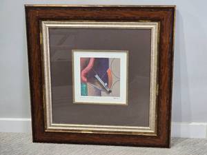 lot 156 image: Framed Signed Constructive Nature I Abstract Print
