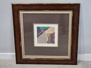 lot 157 image: Framed Signed Constructive Nature II Abstract Print