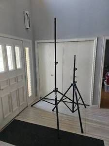 lot 59D image: Pair of Professional Adjustable Speaker Tripod Stands
