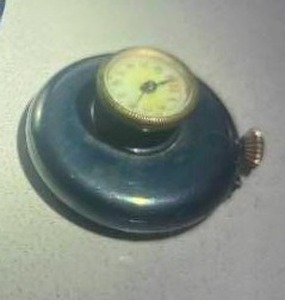 Vintage Mauthe German Lapel Watch in Brushed Steel Case