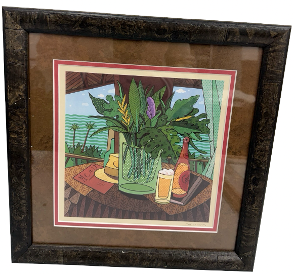 lot 35 image: Framed Pacifico Artwork by Fernando Bellver