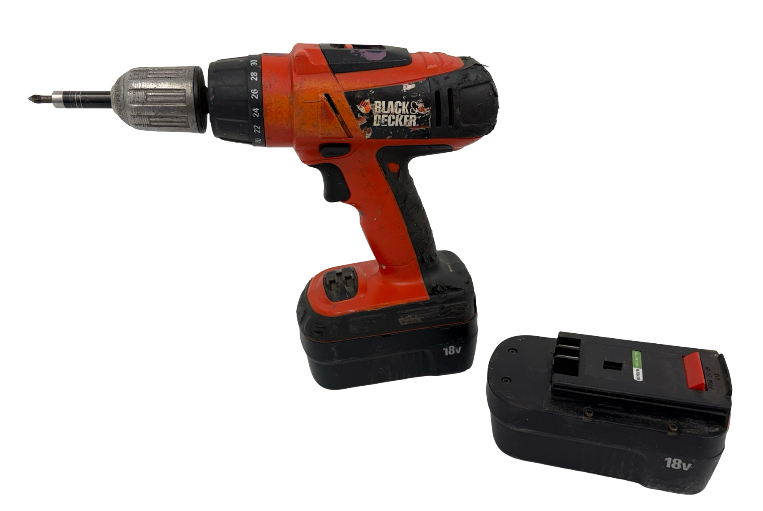 lot 55 image: Black & Decker Drill With Extra Battery