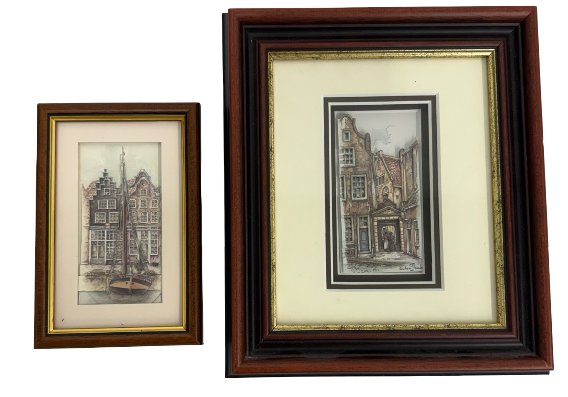 lot 90 image: Vintage European 3D Shadow Box Art
