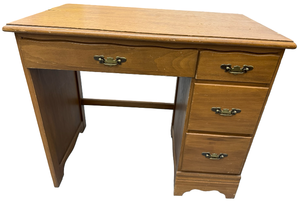 lot 71 image: 4 Drawer Wooden Desk
