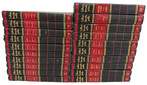 lot 15 image: Vintage Colliers Encyclopedias - Set of 20