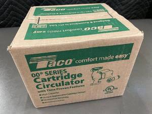lot 27 image: Taco 00 Series Cartridge Circulator - Hydronic Heating Pump, UL Listed, Made in USA