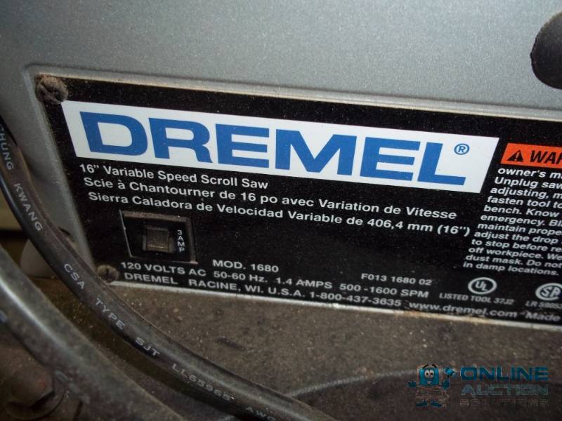 lot 2 image: Dremel 16 Variable Speed Scroll Saw