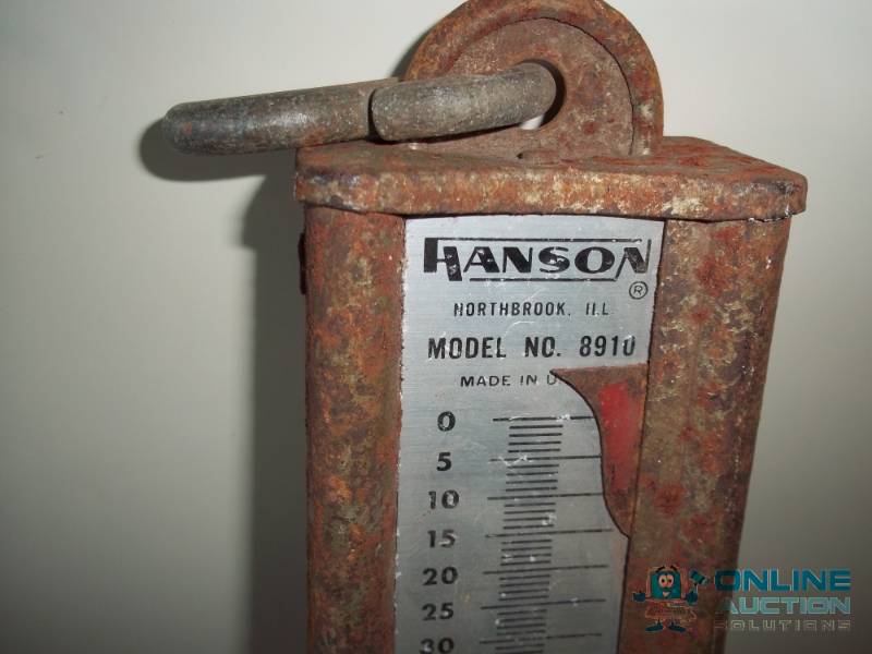 lot 19 image: Hanson model no. 8910 scale