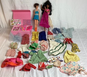 lot 68 image: Mattel Barbie 1966 Fair Hair Fancie Doll, 1966 Twist and Turn Barbie, Skipper & Francie Clothes, plus Handmade Clothing