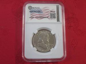 lot 22 image: (CNTR) 1953-D Franklin Half Dollar ...
