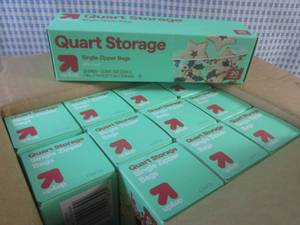 lot 71 image: (CSB) 12 Boxes of Quart Size Zipper...
