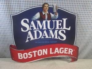lot 136 image: (G-1) Samuel Adams Boston Lager Tin...