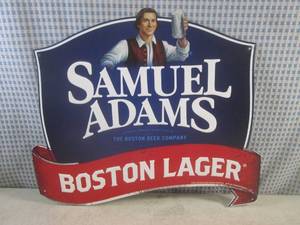 lot 137 image: (G-1) Samuel Adams Boston Lager Tin...