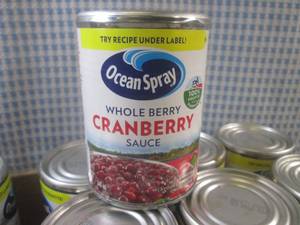 lot 170 image: (B-2) 12 Cans of Ocean Spray Whole ...