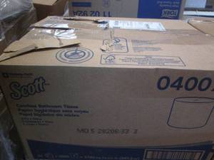 lot 5 image: 36 Rolls Scott coreless bath tissue...