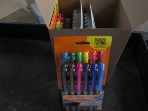 lot 19 image: 4 12 Packs of Bic permanent fine ti...