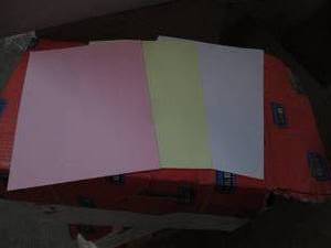 lot 50 image: Case of 8.5 x 11 paper, pink white ...