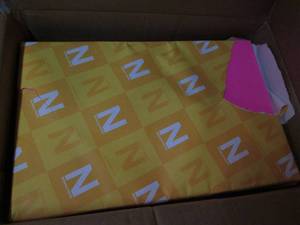 lot 67 image: 1 Ream 11 x 17 bright pink paper...