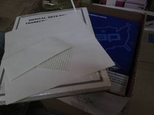 lot 75 image: 9 packs of perforated peel and stic...