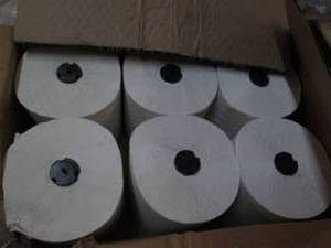 lot 82 image: 6 Rolls of Tork white hand towels...