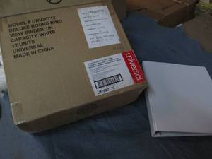 lot 97 image: 12 Deluxe round ring binders...