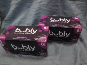 lot 125 image: 16 Cans Bubly blackberry sparkling ...