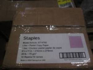 lot 148 image: Case of pastel 8.5 x 11 copy paper...