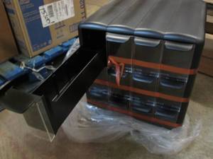 lot 153 image: Deep drawer plastic organizer...