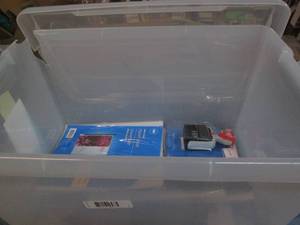 lot 159 image: Covered totes containing 5 10 packs...