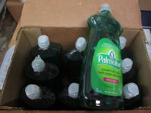 lot 167 image: 9 Bottles Palmolive dish soap...