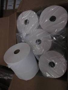 lot 175 image: 5 Rolls of white hand towels...