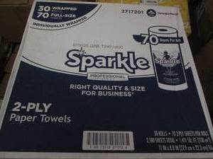 lot 177 image: 30 Rolls 2 ply paper towels...