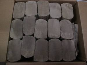 lot 178 image: 15 Packs of brown multi fold towels...