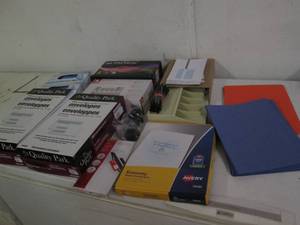 lot 187 image: Envelopes, sheet protectors, lamina...