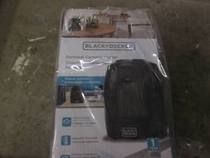 lot 265 image: Black n Decker ceramic heater...