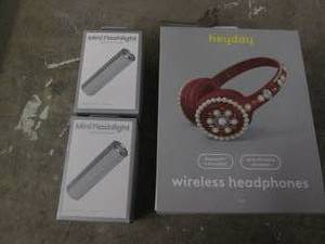 lot 281 image: 2 Mini flashlights and wireless hea...