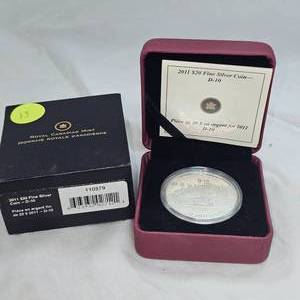 lot 13 image: 2000 RCM $20  D-10 Silver Round Coin