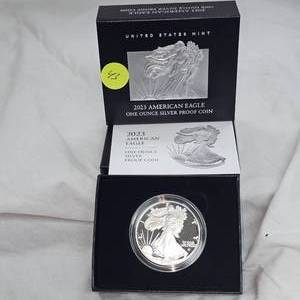lot 43 image: 2023  1oz Silver Eagle Proof