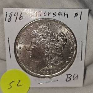 lot 52 image: 1896 Morgan $1 BU