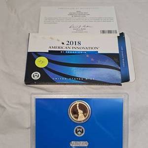 lot 59 image: 2018 $1 Proof Innovation Coin, Maryland