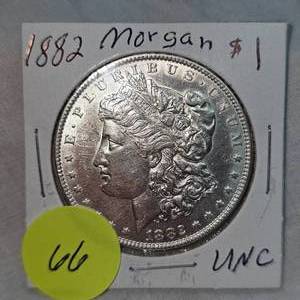 lot 66 image: 1882 Morgan $1 UNC