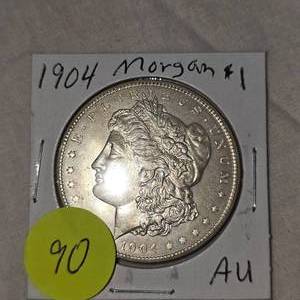 lot 90 image: 1904 Morgan $1 AU