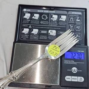 lot 95 image: Sterling .925 Silver Spoon Set  72.70 Grams